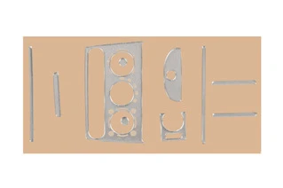 Накладки на панель (алюміній) для Opel Corsa B 1996- рр