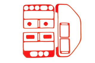 Накладки на панель (червоний колір) для Peugeot 106