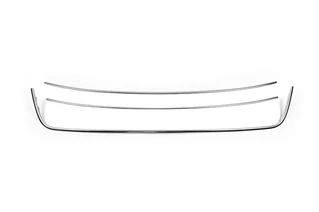 Накладки на передній бампер Trend (3 част., нерж) для Volkswagen Caddy 2010-2015 рр