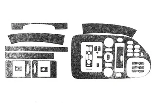 Накладки на панель Meric (1999-2003) Титан для Mercedes Vito W638 рр