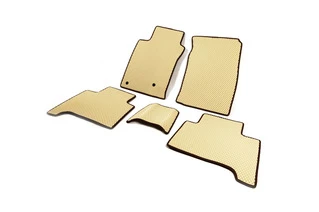 Килимки EVA (2 ряди, бежеві) для Toyota Land Cruiser Prado 120