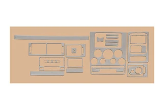 Накладки на торпедо Алюміній для Ford Connect 2002-2006 рр