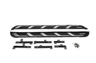 Бокові пороги OEM V2 (2 шт., Алюміній) для Ауди Q5 2017-2025 рр