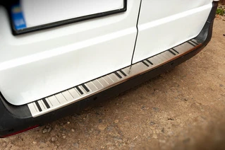 Накладка на задній бампер OmsaLine Хром-2025ABS (нерж) для Mercedes Vito / V-class W447 2014- рр