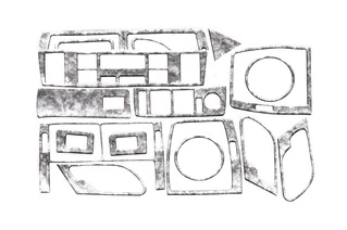 Накладки на панель V-1 Титан для BMW X5 E-53 1999-2006 рр