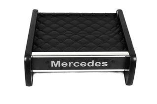 Полиця на панель (Чорна з чорною ниткою) для Mercedes Vito W638 1996-2003 рр