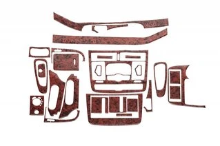 Накладки на панель Meric (Передня частина -2025 вставки в салон) 2004-2006, Дерево для Mercedes Viano рр