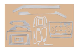 Накладки на панель (Meric, повний комплект) 2004-2006, Алюміній для Mercedes Vito W639 рр