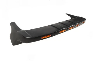 Козирьок лобовога скла V1 (LED, чорний мат) для Dacia Duster 2008-2018 рр