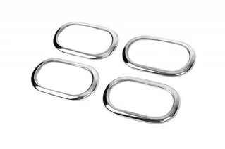 Накладки на внутрішні ручки OmsaLine (4 шт., нерж.) для Renault Lodgy 2013-2022 рр