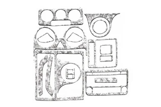 Накладки на панель Титан для Volkswagen Caddy 2004-2010 рр