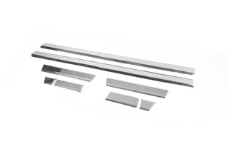 Молдинг дверний (к-т, нерж) Коротка база для Fiat Ducato 2006-2025 рр