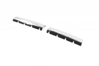 Накладки на решітку радіатора (2 част., Нерж.) Carmos - Турецька сталь для Fiat Doblo I 2005-2010 рр