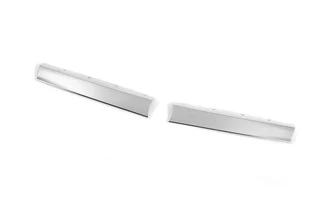 Накладки на решітку радіатора (2 част., Нерж.) Carmos - Турецька сталь для Fiat Doblo I 2005-2010 рр