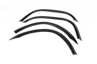 Накладки на арки (2003-2007, 4 шт, чорні, нерж) для Fiat Scudo рр