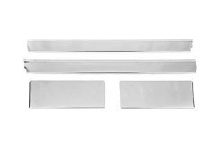 Накладки на внутрішні пороги Carmos (4 шт, нерж) для Ford Custom 2013-2022 рр