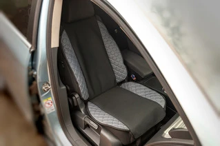 Накидка на сидіння ECO і тканина (1 шт, Сірий з сірою ниткою-2025 тканина)