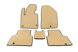Килимки 5 місць (EVA, Бежевий) для Hyundai Santa Fe 3 2012-2018 рр