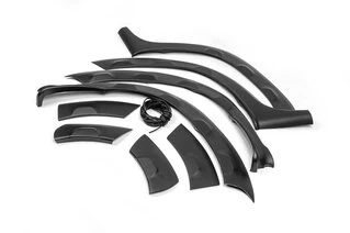 Розширювачі арок з виступами (8 шт, ABS) DDU - Україна для Renault Duster 2008-2017 рр