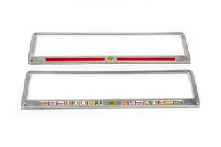 Рамка під номер ПРАПОРИ (2 шт, нержавіюча сталь)