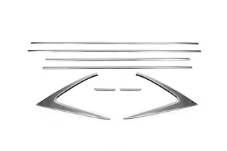 Нижні молдинги стекол (8 шт., Нерж) для Hyundai I-20 2020- рр