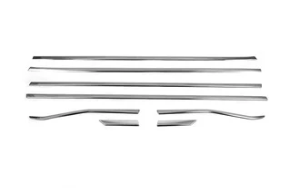 Нижні молдинги стекол (8 шт, нерж) Carmos - Турецька сталь для Honda Civic Sedan 2021- рр