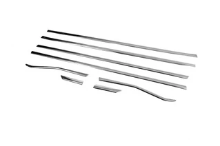 Нижні молдинги стекол (8 шт, нерж) Carmos - Турецька сталь для Honda Civic Sedan 2021- рр