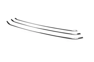 Накладки на решітку бампера (3 шт, нерж.) для Renault Kangoo/Express 2021- рр