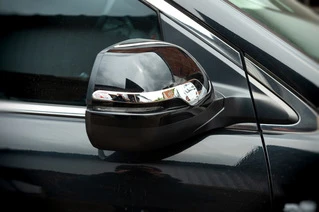 Смужки на дзеркала (2 шт, ABS) для Honda CRV 2012-2016 рр