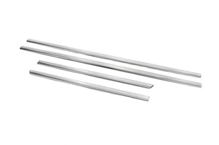 Молдинг дверний (4 шт, нерж) Carmos - Турецька сталь для Volkswagen Bora 1998-2004 рр