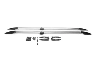 Рейлінги турецька дизайн (Хром, 2 шт) металеві ніжки для Toyota Land Cruiser 200