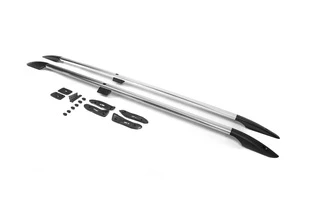 Рейлінги турецька дизайн (Хром, 2 шт) металеві ніжки для Toyota Land Cruiser 200