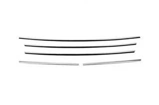 Накладки на решітку радіатора 2013-2018 (5 шт, нерж.) Carmos - Турецька сталь для Ford Custom рр