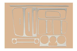 Накладки на панель Алюміній для Fiat Linea 2006-2018 рр