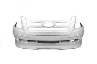 Накладка на передній бампер (2006-2014, з решіткою) для Ford Transit рр