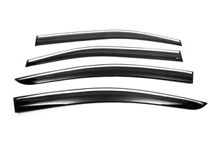 Вітровики з хромом (4 шт., Sunplex Chrome) для Toyota Corolla 2019- рр