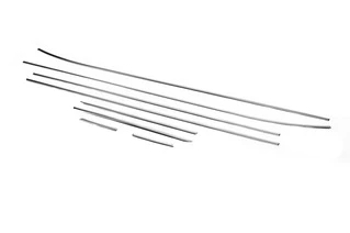 Молдинг бічних стекол (SW, нерж) для Hyundai I-30 2012-2017 рр