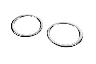 Накладки на протитуманні фари 2010-2012 (2 шт, нерж) для Volkswagen Amarok рр