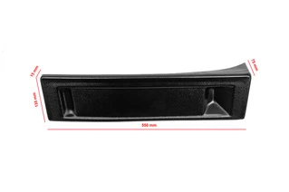 Підставка під номер на край бампера (пластик) Чорний мат