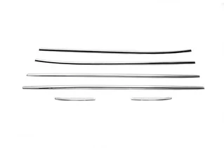 Нижні молдинги стекол (6 шт., нерж) OmsaLine - Італійська нержавійка для Hyundai Accent 2011-2017 рр