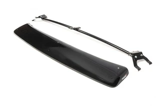 Козирьок на лобове скло (чорний глянець, 5мм) для Ford Courier 2014-2023 рр