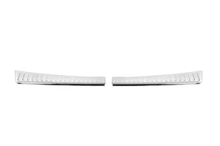 Накладка на задній поріг Carmos глянець (нерж) для Dacia Sandero 2021- рр