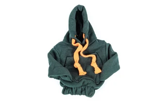 Чохол КПП кофта-худі (зелена, оранжевий шнурок)