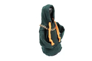 Чохол КПП кофта-худі (зелена, оранжевий шнурок)