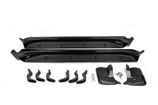 Бокові пороги (2015-2021) Чорний колір для Toyota Land Cruiser 200