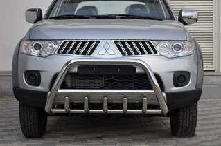 Передній захист WT003 (нерж.) для Mitsubishi Pajero Sport 2008-2015 рр