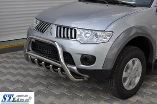Кенгурятник WT003 (нерж.) для Mitsubishi L200 2006-2015 рр
