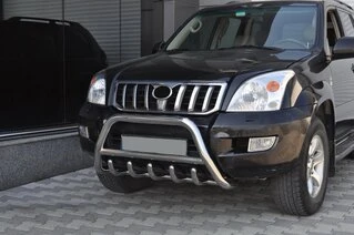 Кенгурятник низький WT003 (нерж) для Toyota Land Cruiser Prado 120