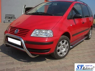 Кенгурятник WT005 (нерж) для Volkswagen Sharan 1995-2010 рр