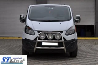 Кенгурятник WT022 (нерж.) для Ford Custom 2013-2022 рр